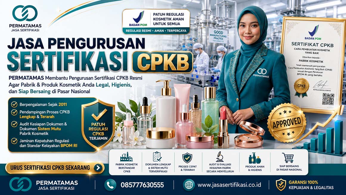 Jasa Pengurusan Sertifikat CPKB BPOM Proses Lengkap Sampai Terbit