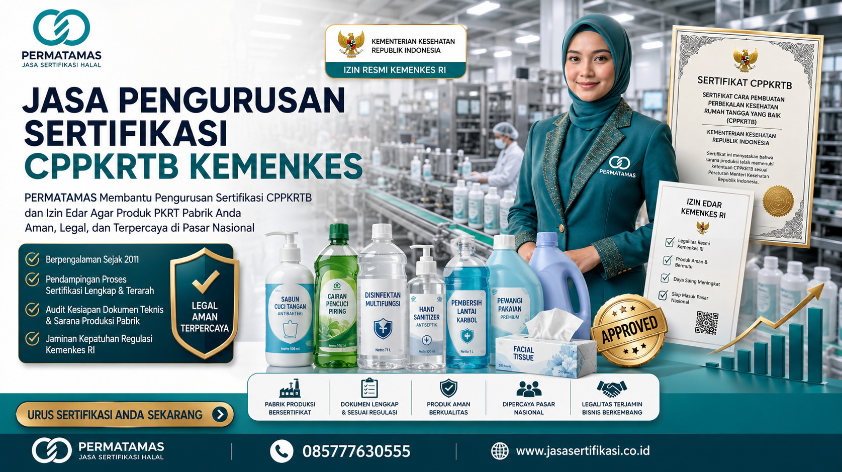 Jasa Sertifikasi CPPKRTB Kemenkes Resmi untuk Industri PKRT Proses Cepat dan Pendampingan Lengkap